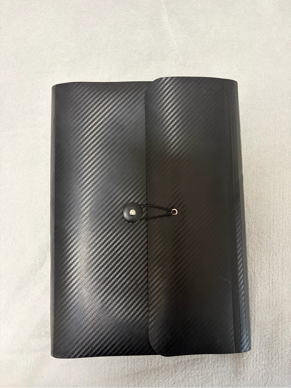 Carbon-Texture Black Document Folder